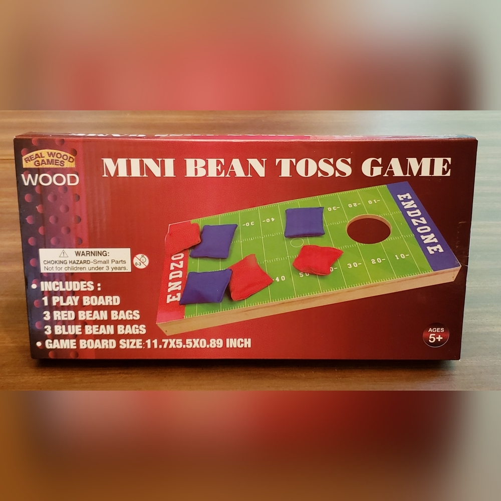 Real Wood Games Mini Bean Toss – NEW